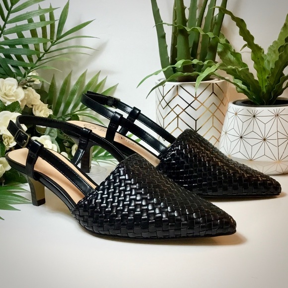 NWOB Bella Vita ‘Kaisley’ Black Slingback Mules - Picture 1 of 10